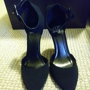 Black Ankle wrap heels